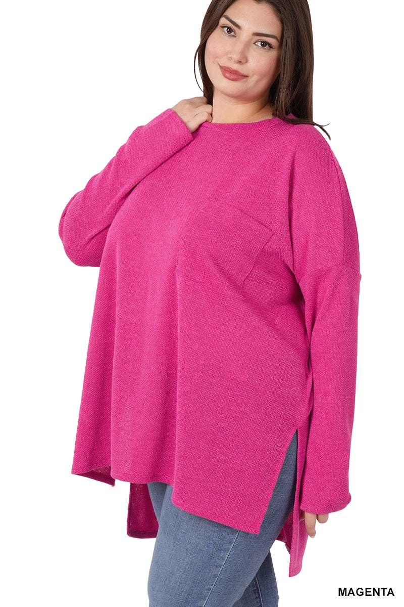I’m Yours Sweater in Magenta