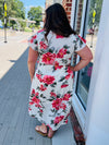 Light and Love Floral Faux Wrap Dress