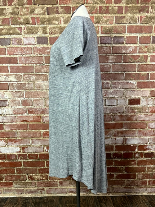 LulaRoe Grey Tshirt Dress Size 3X