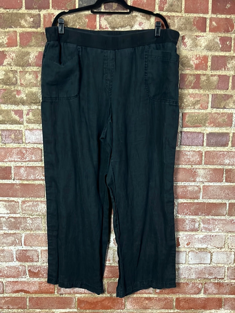 Style & Co Black Linen Pants Size 3X