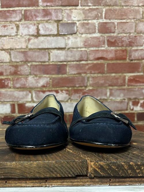 Ros Hommerson Navy Flats Size 10 Wide