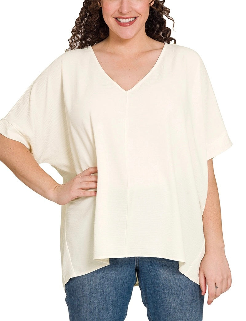 The Woven Top in Ivory