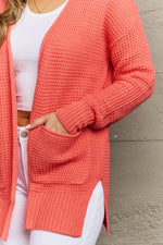 Bright & Cozy Waffle Knit Cardigan - ONLINE ONLY