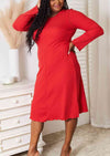 Classy Christmas Long Sleeve Dress - ONLINE ONLY