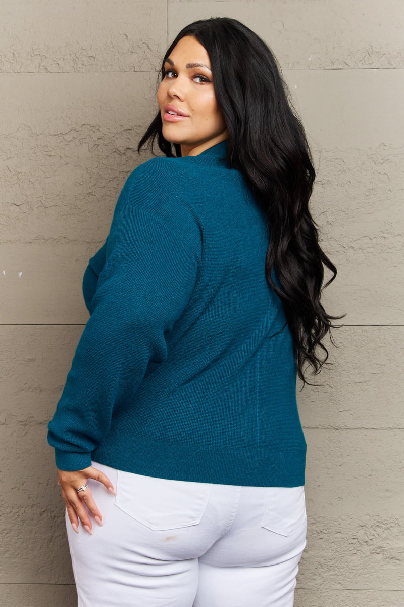 Kiss Me Tonight Button Down Cardigan in Teal - ONLINE ONLY