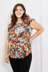 Ruffle Sleeve Floral Top - ONLINE ONLY